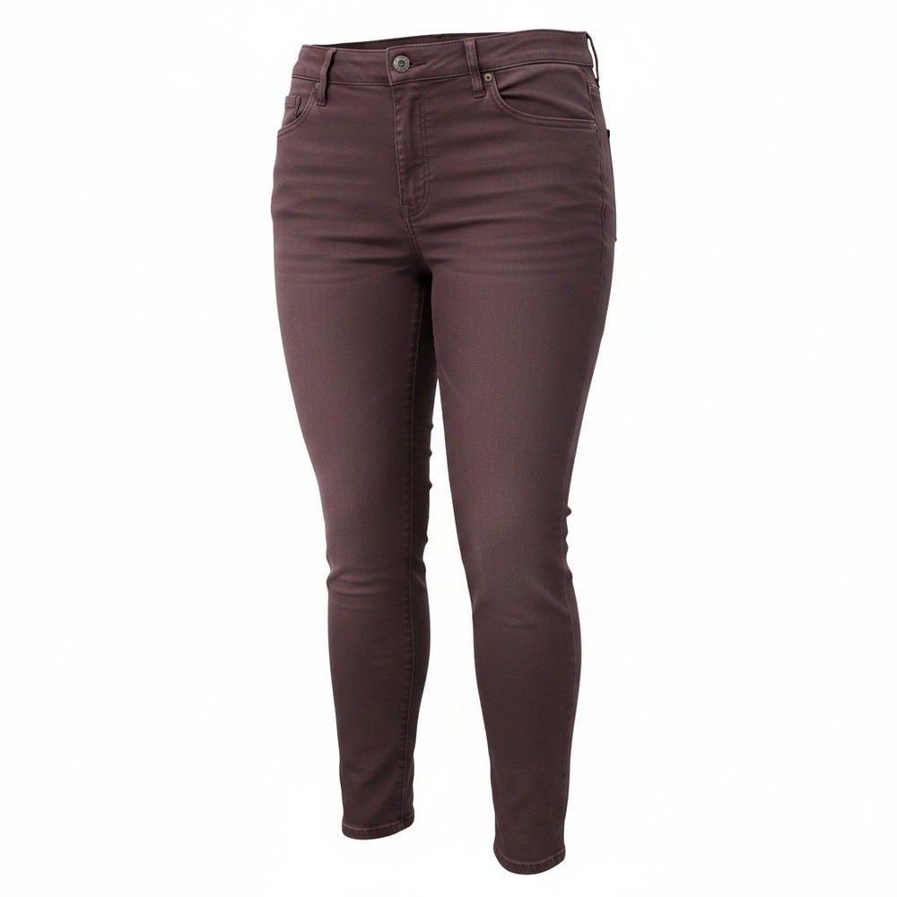Jessica Simpson Jeans Womens 12 Red High Rise Ankle Skinny 1211127 33Wx26L